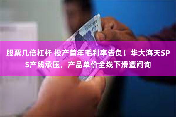股票几倍杠杆 投产首年毛利率告负！华大海天SPS产线承压，产品单价全线下滑遭问询