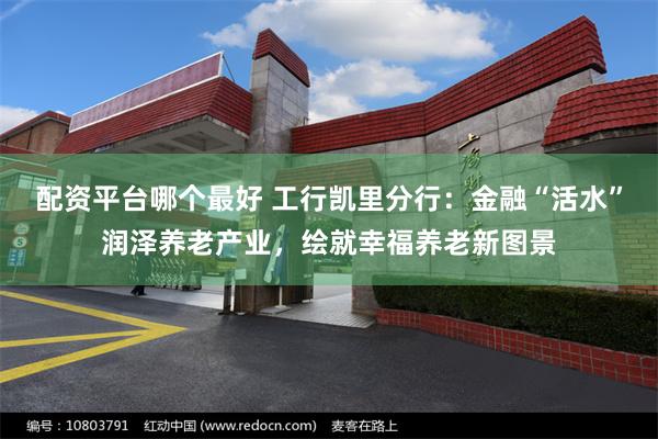 配资平台哪个最好 工行凯里分行：金融“活水”润泽养老产业，绘就幸福养老新图景