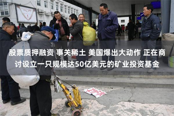 股票质押融资 事关稀土 美国爆出大动作 正在商讨设立一只规模达50亿美元的矿业投资基金